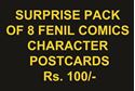 Picture of 8 in 1 Fenil comics postcard set